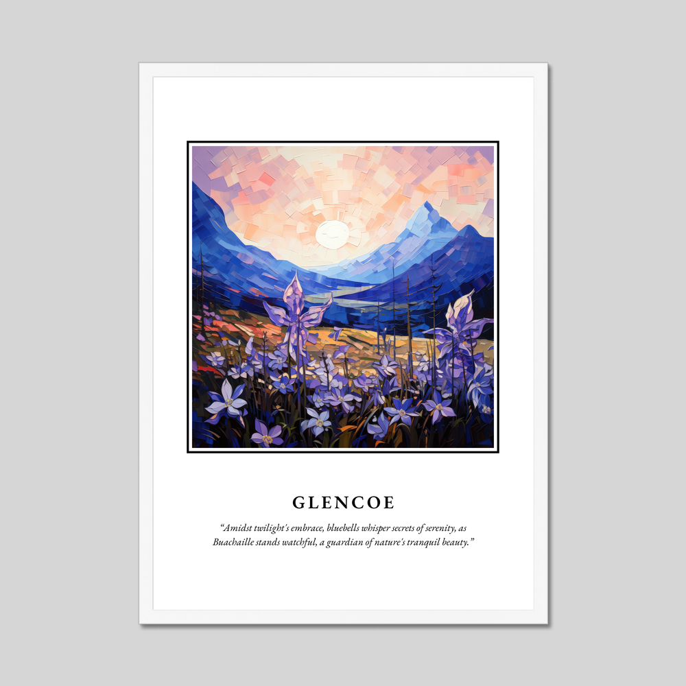 Poster in a white frame