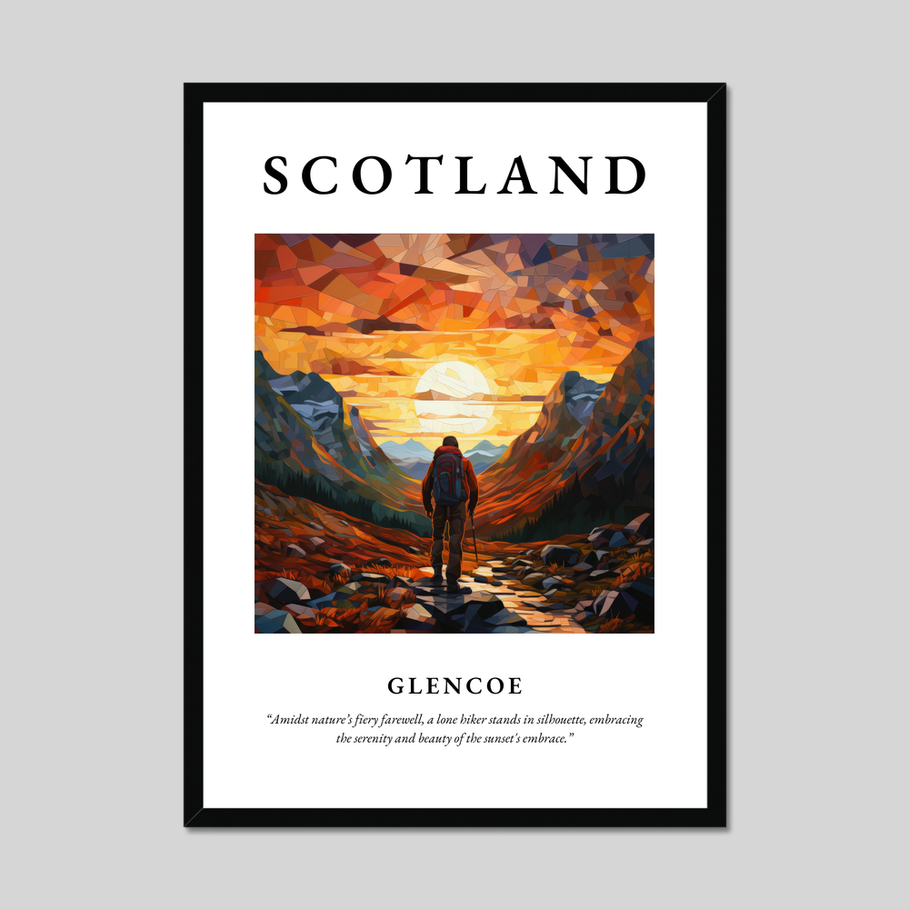 Poster of Glencoe, Scotland.