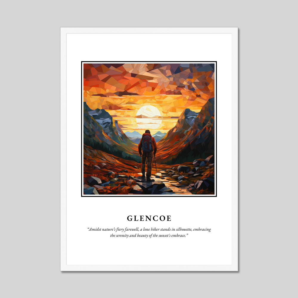 Poster in a white frame