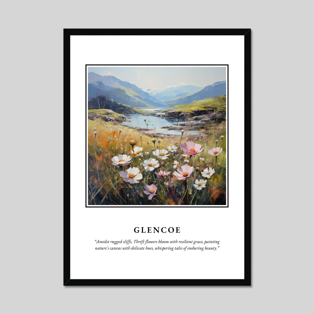 Poster in a black frame