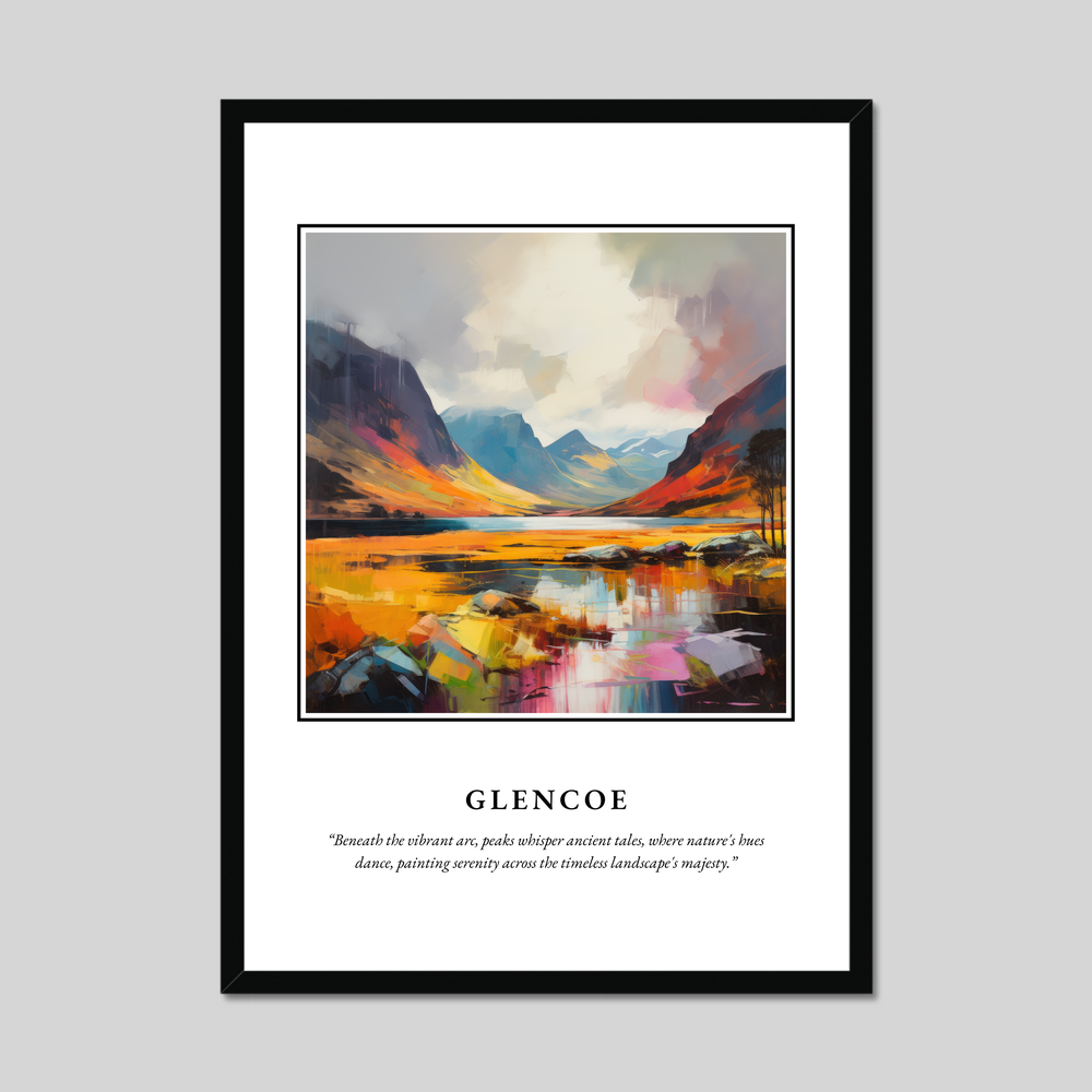 Poster in a black frame