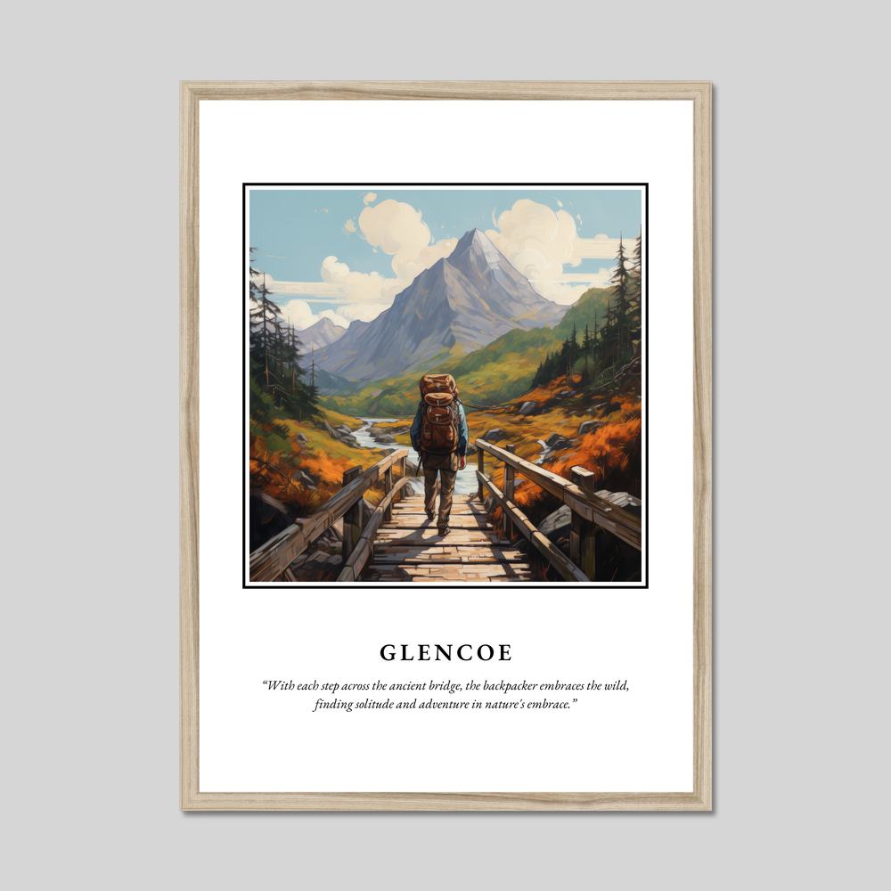 Poster in a natural frame