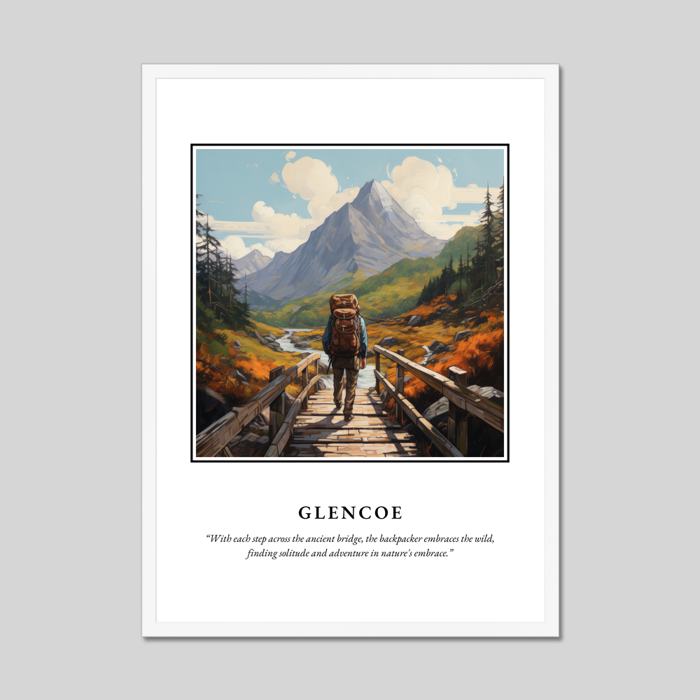 Poster in a white frame