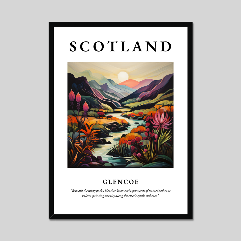 Poster of Glencoe, Scotland.