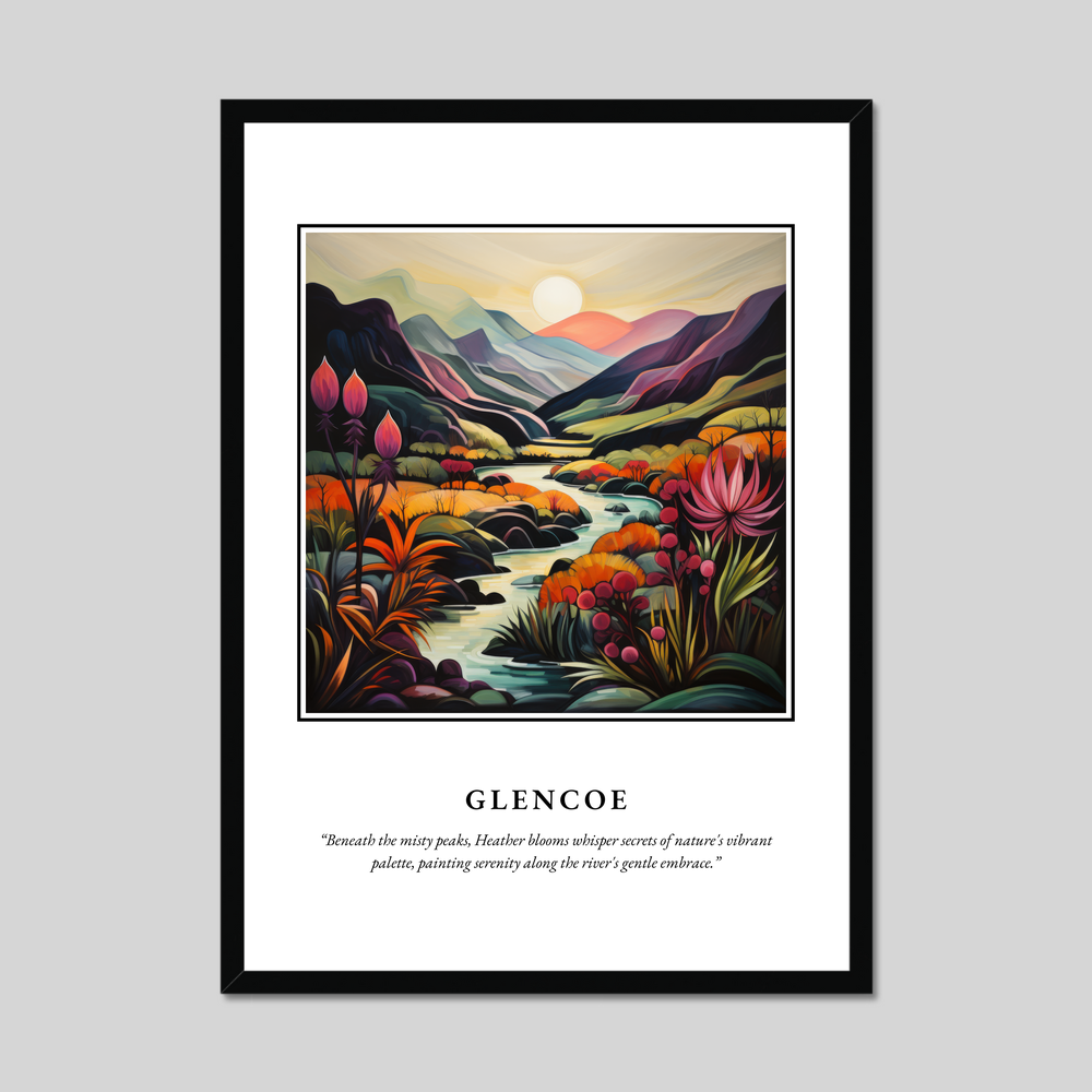 Poster in a black frame