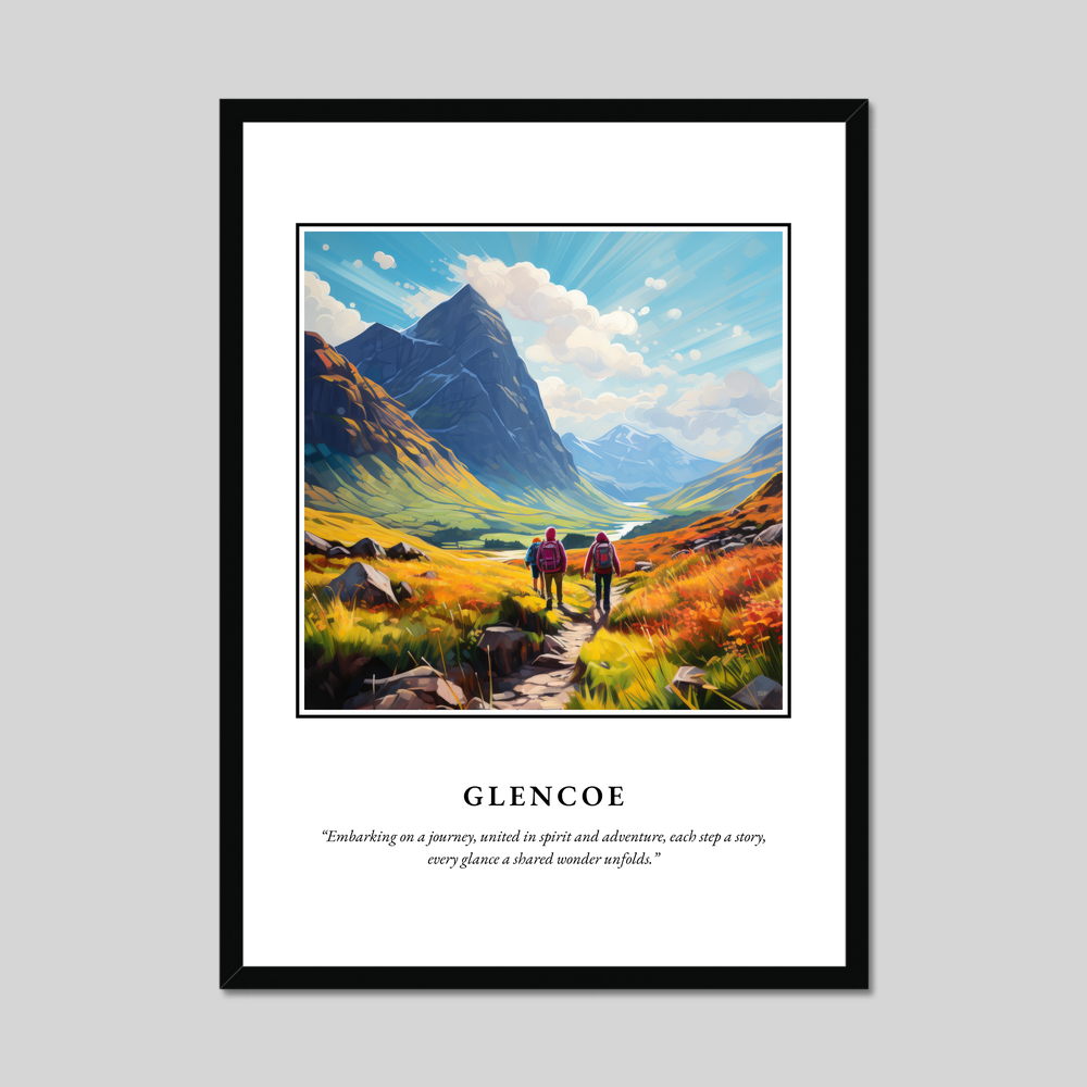 Poster in a black frame