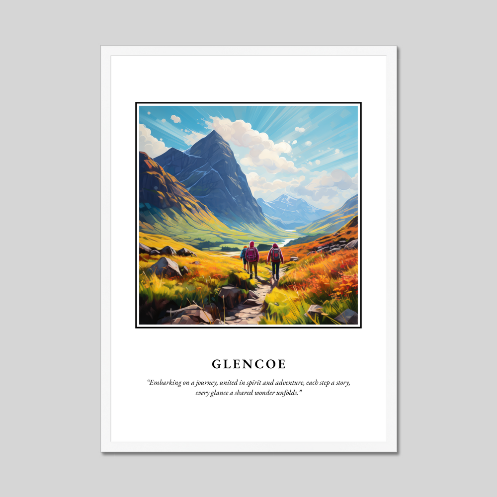 Poster in a white frame