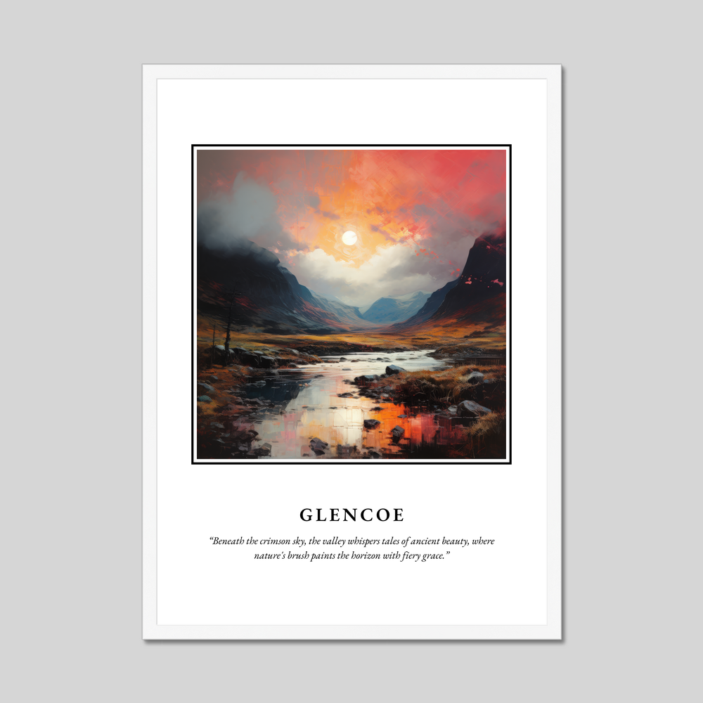 Poster in a white frame