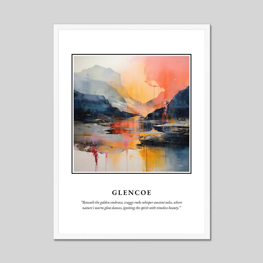 Poster in a white frame