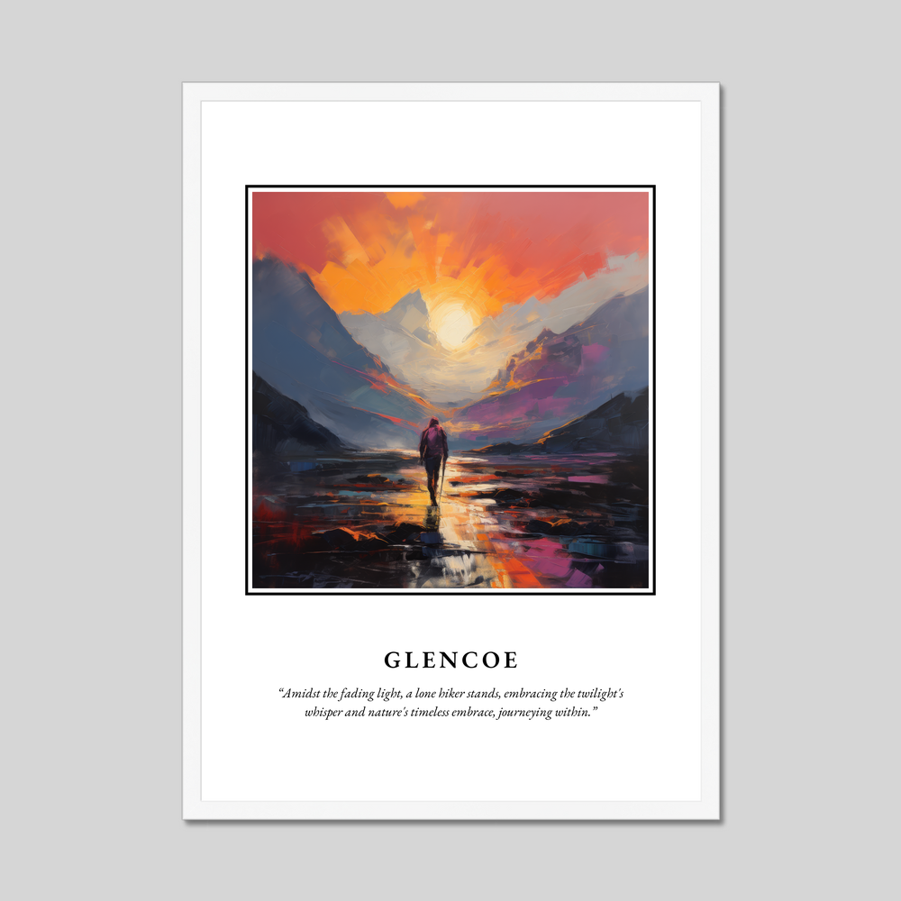 Poster in a white frame