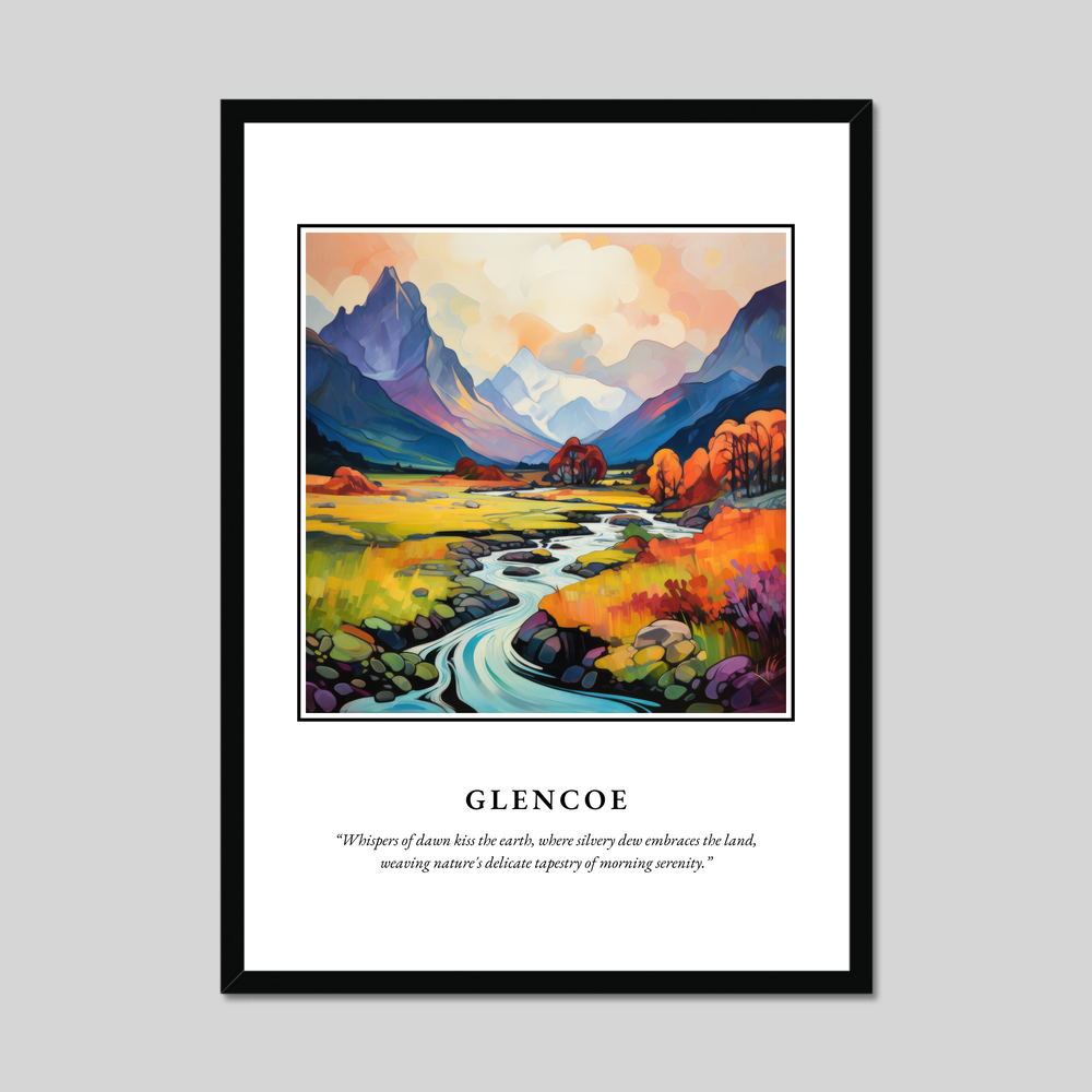 Poster in a black frame