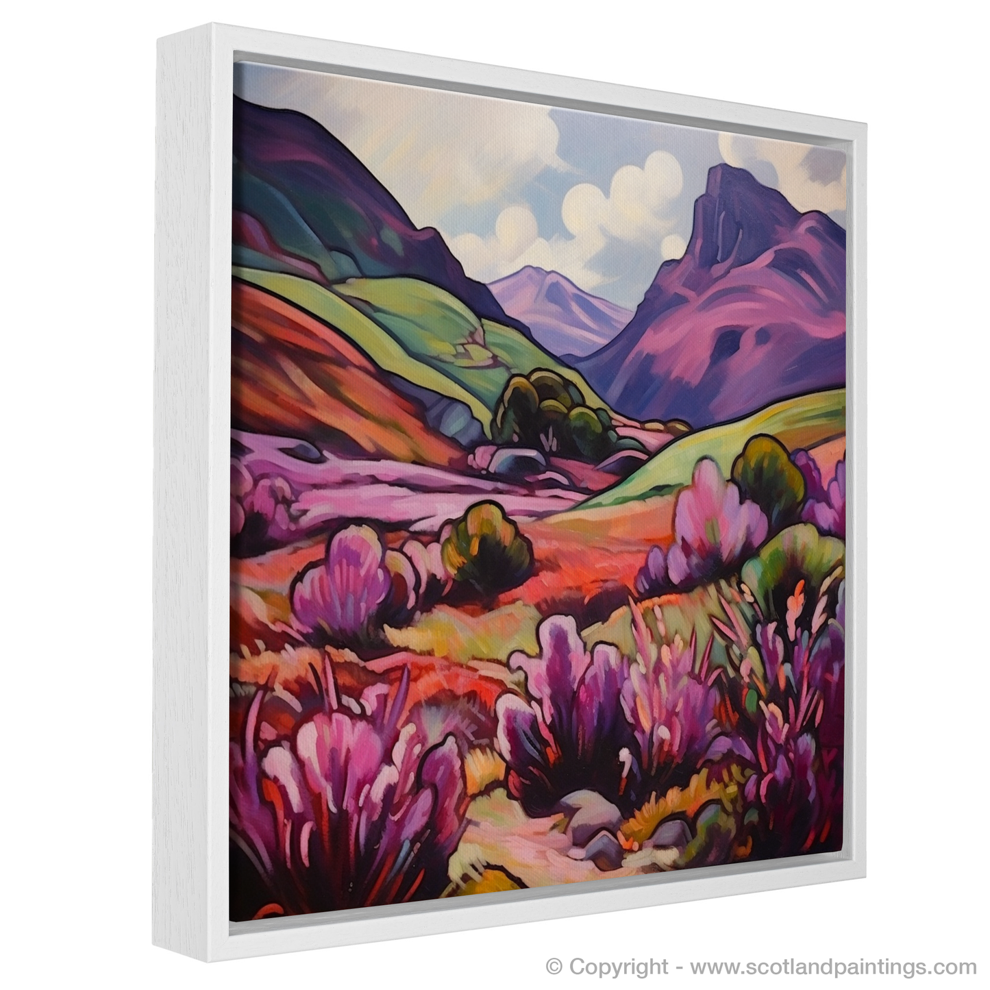 Cubist Heather in Glencoe - A Highland Tapestry