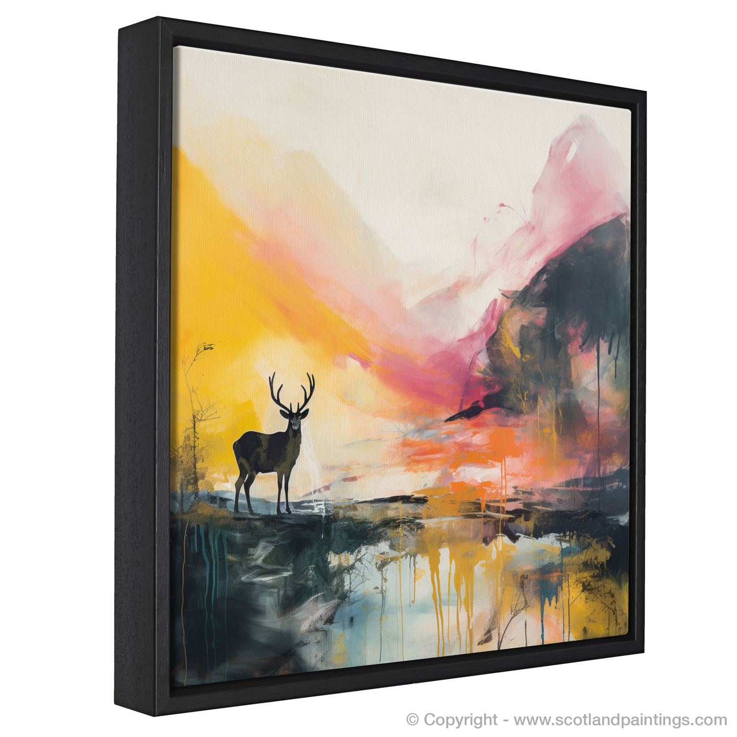 Highland Silhouette: An Abstract Ode to Glencoe's Majesty