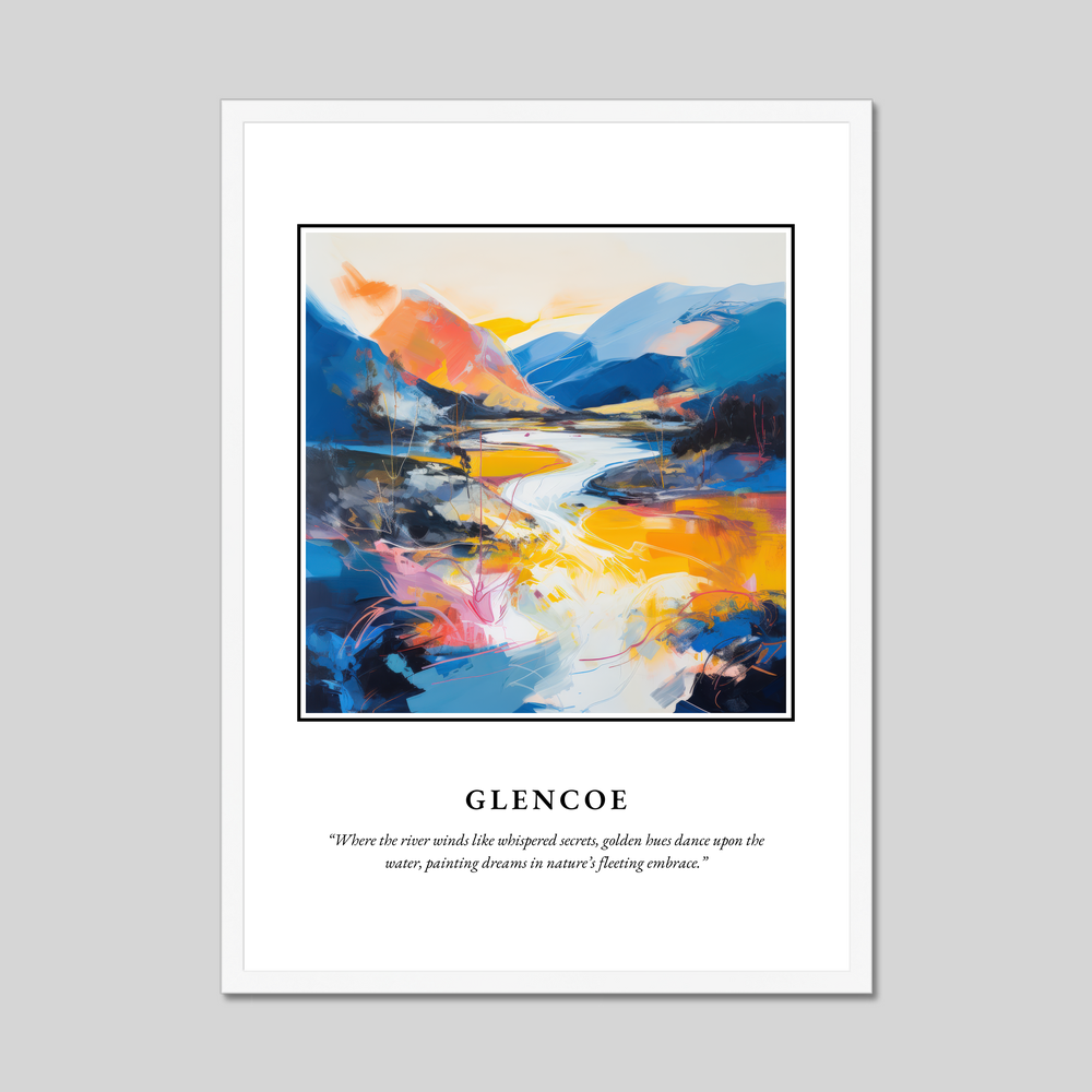 Poster in a white frame