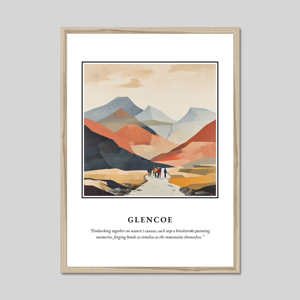 Poster in a natural frame