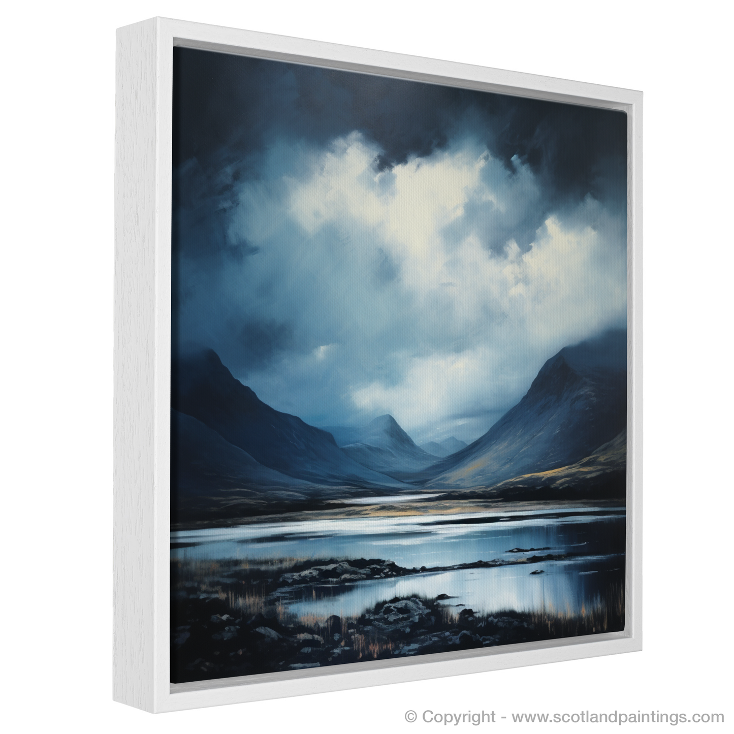 Dramatic Skies Over Glencoe: A Minimalist Interpretation