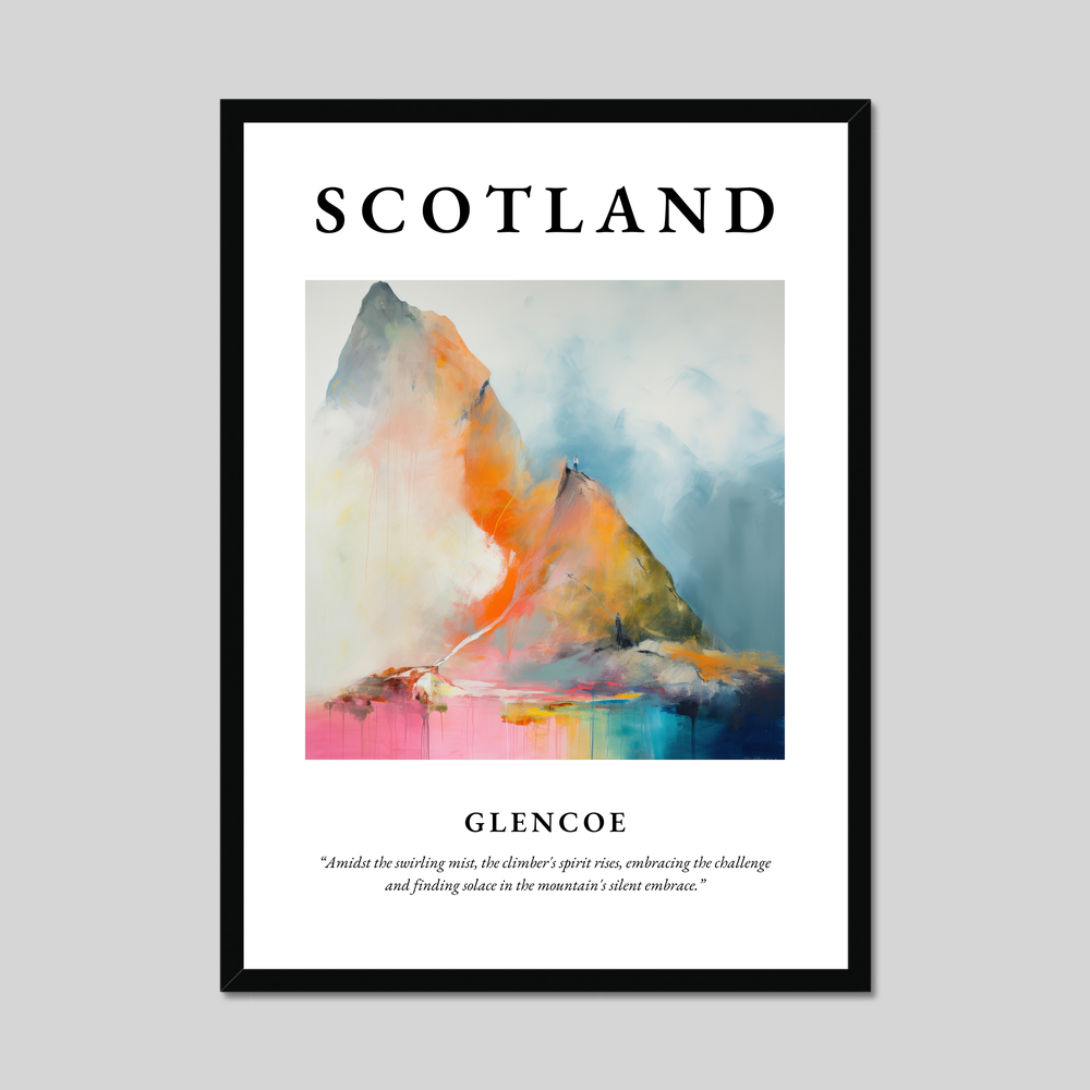 Poster of Glencoe, Scotland.