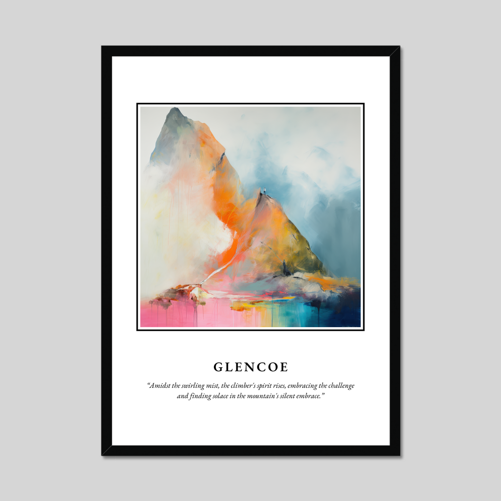 Poster in a black frame