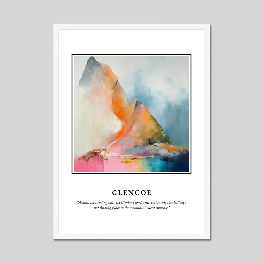 Poster in a white frame