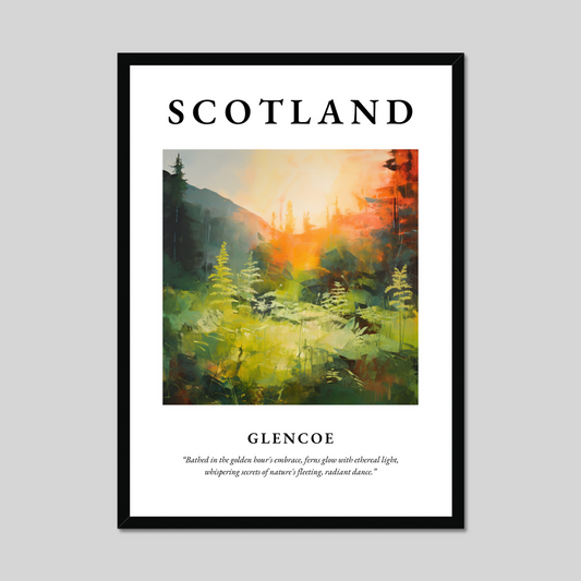 Poster of Glencoe, Scotland.