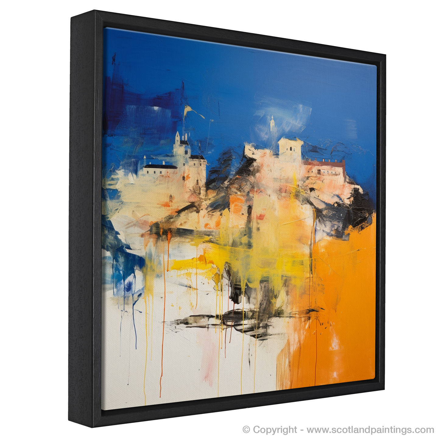 Edinburgh Castle Reimagined: An Abstract Scottish Masterpiece
