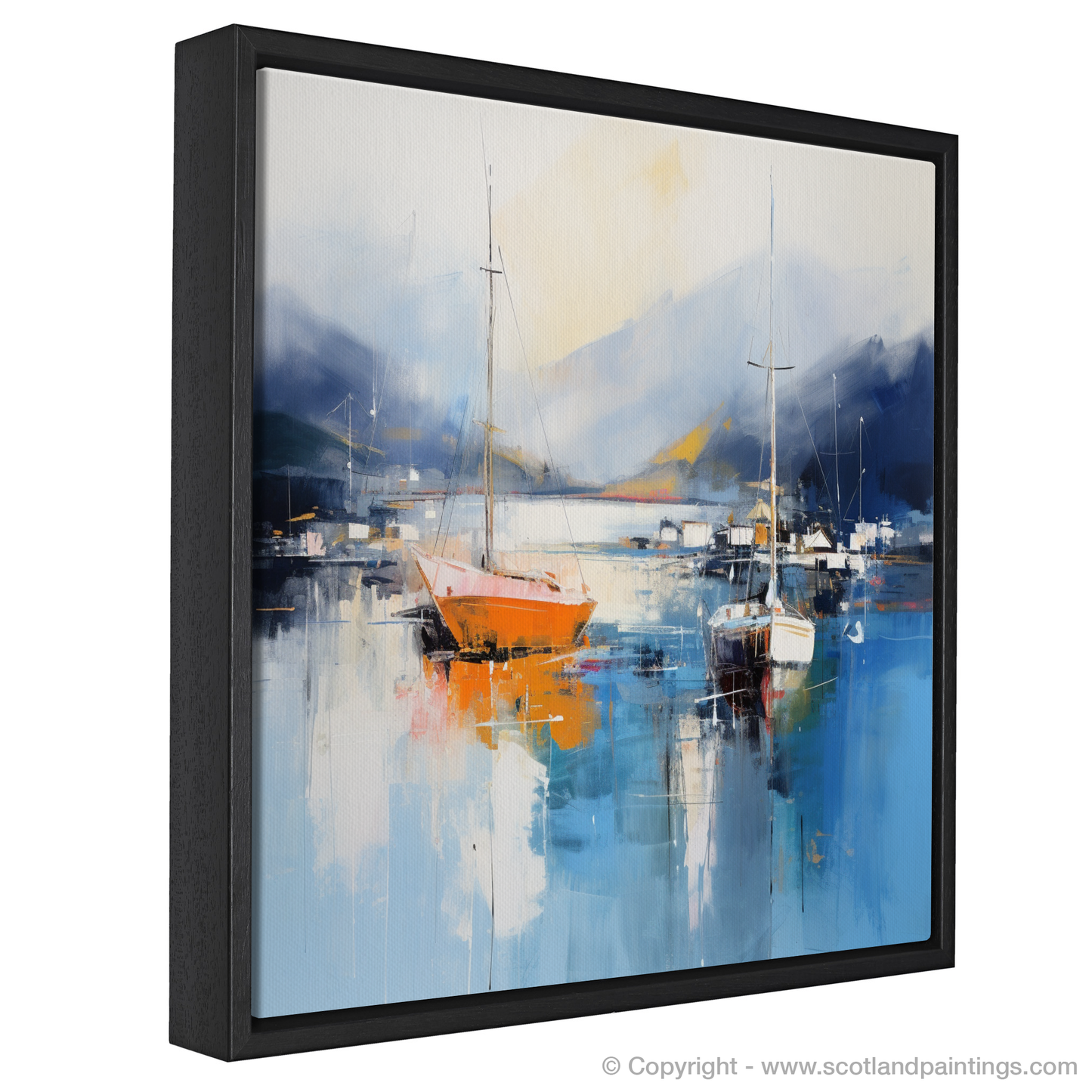 Harbour Reflections: An Abstract Dance at Tarbert Marina, Loch Fyne