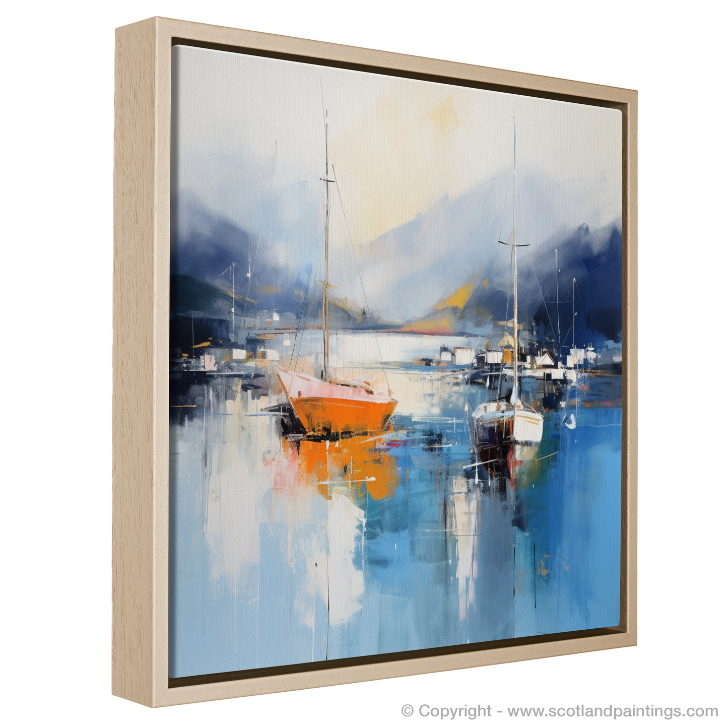 Harbour Reflections: An Abstract Dance at Tarbert Marina, Loch Fyne
