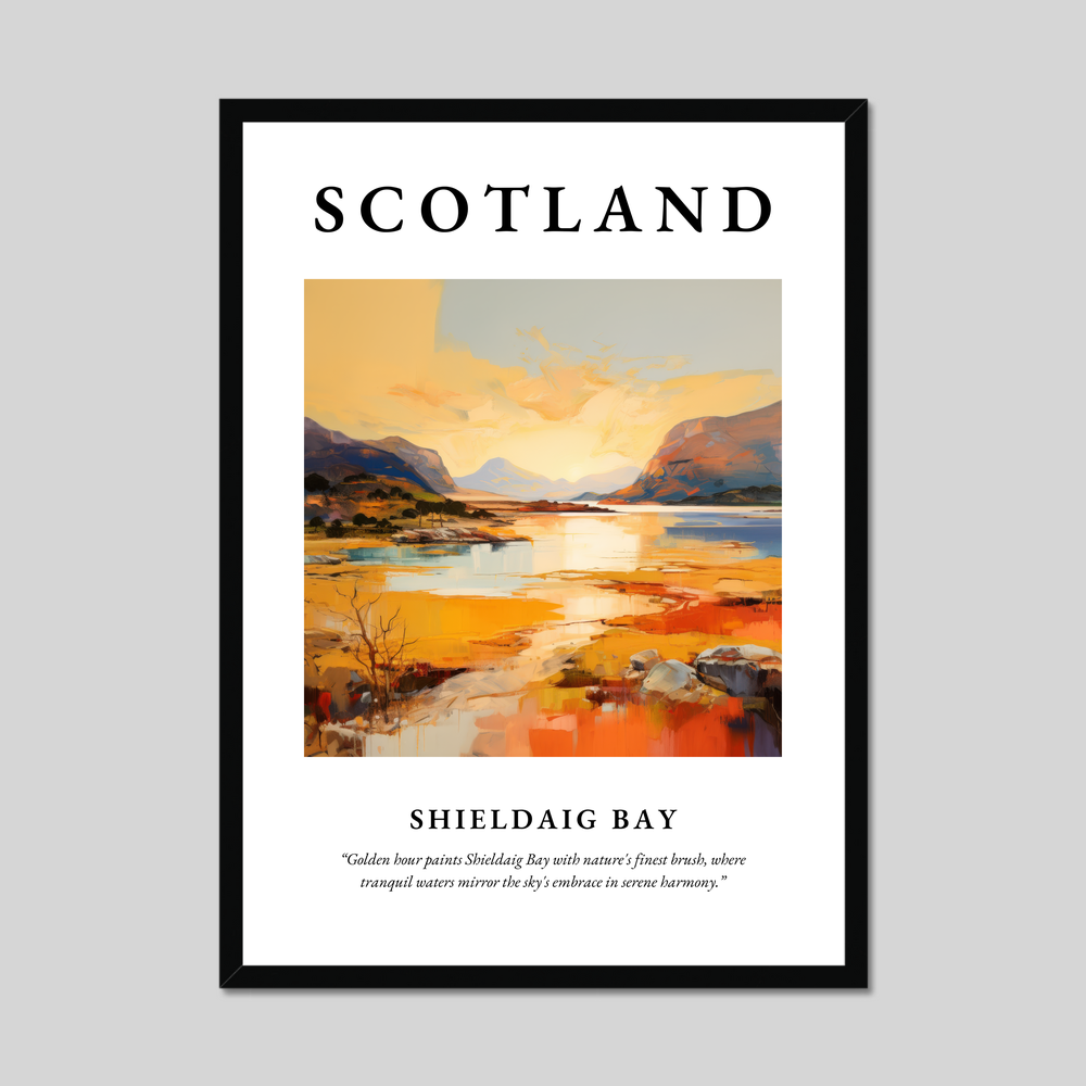 Poster of Shieldaig Bay, Scotland.