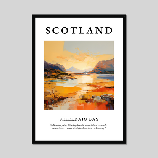 Poster of Shieldaig Bay, Scotland.