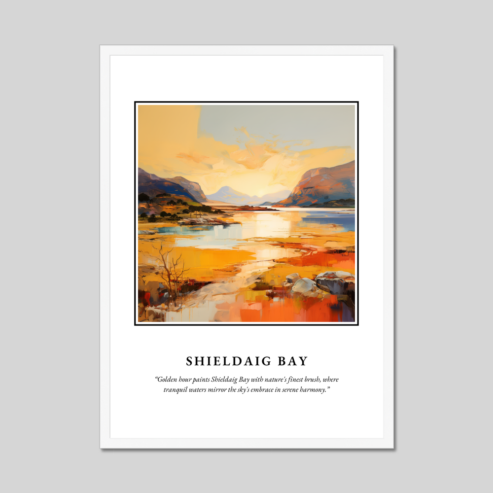 Poster in a white frame