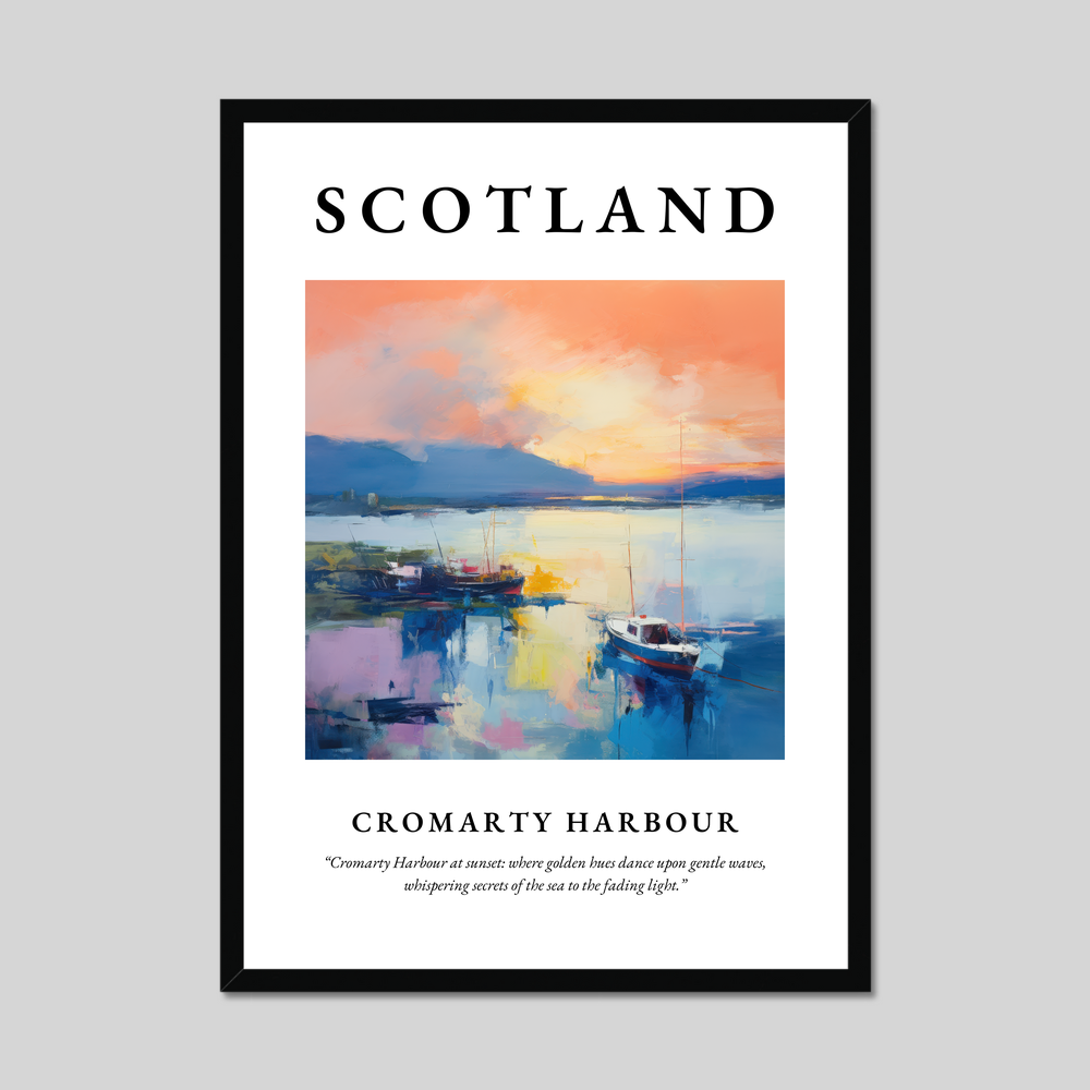 Poster of Cromarty Harbour, Scotland.