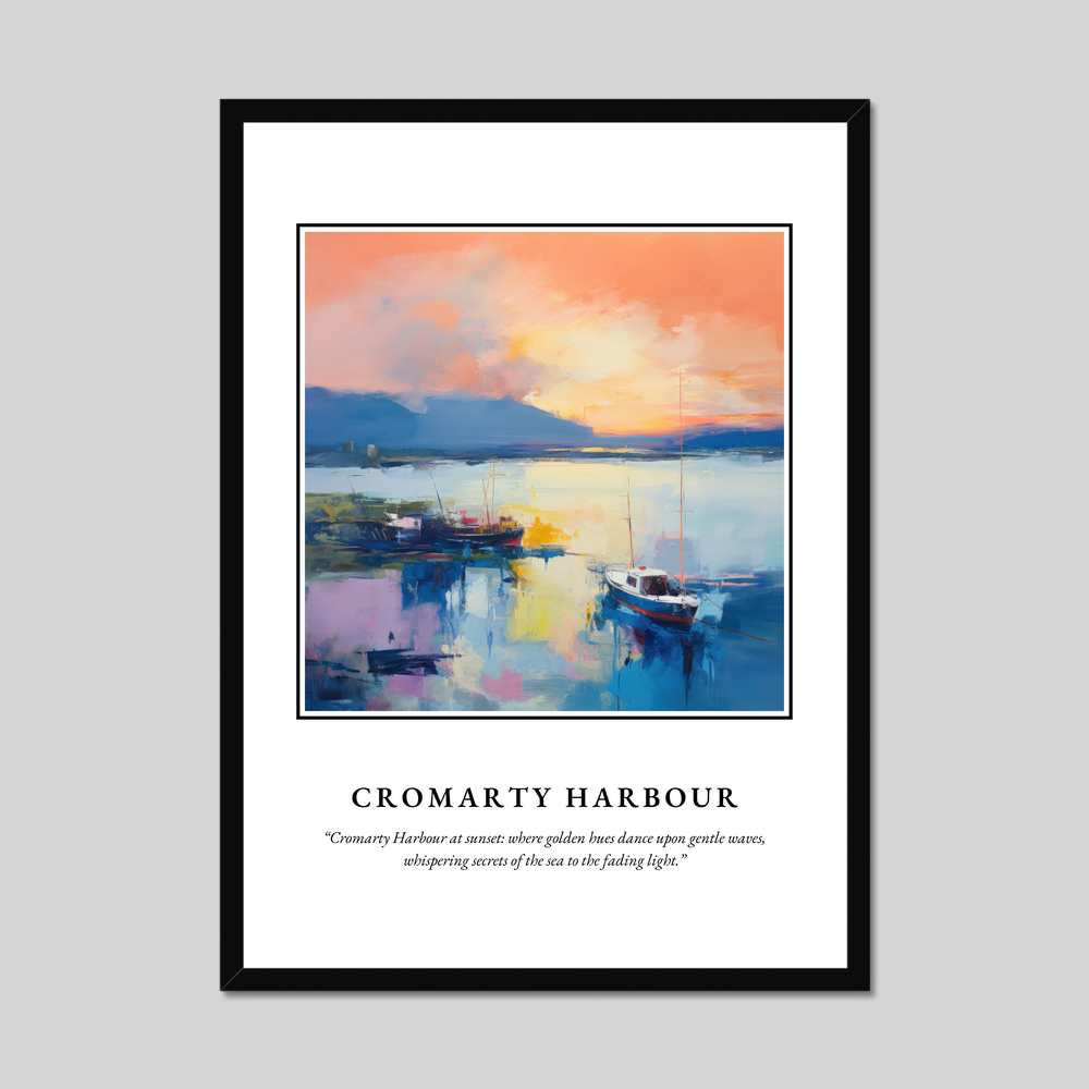 Poster in a black frame