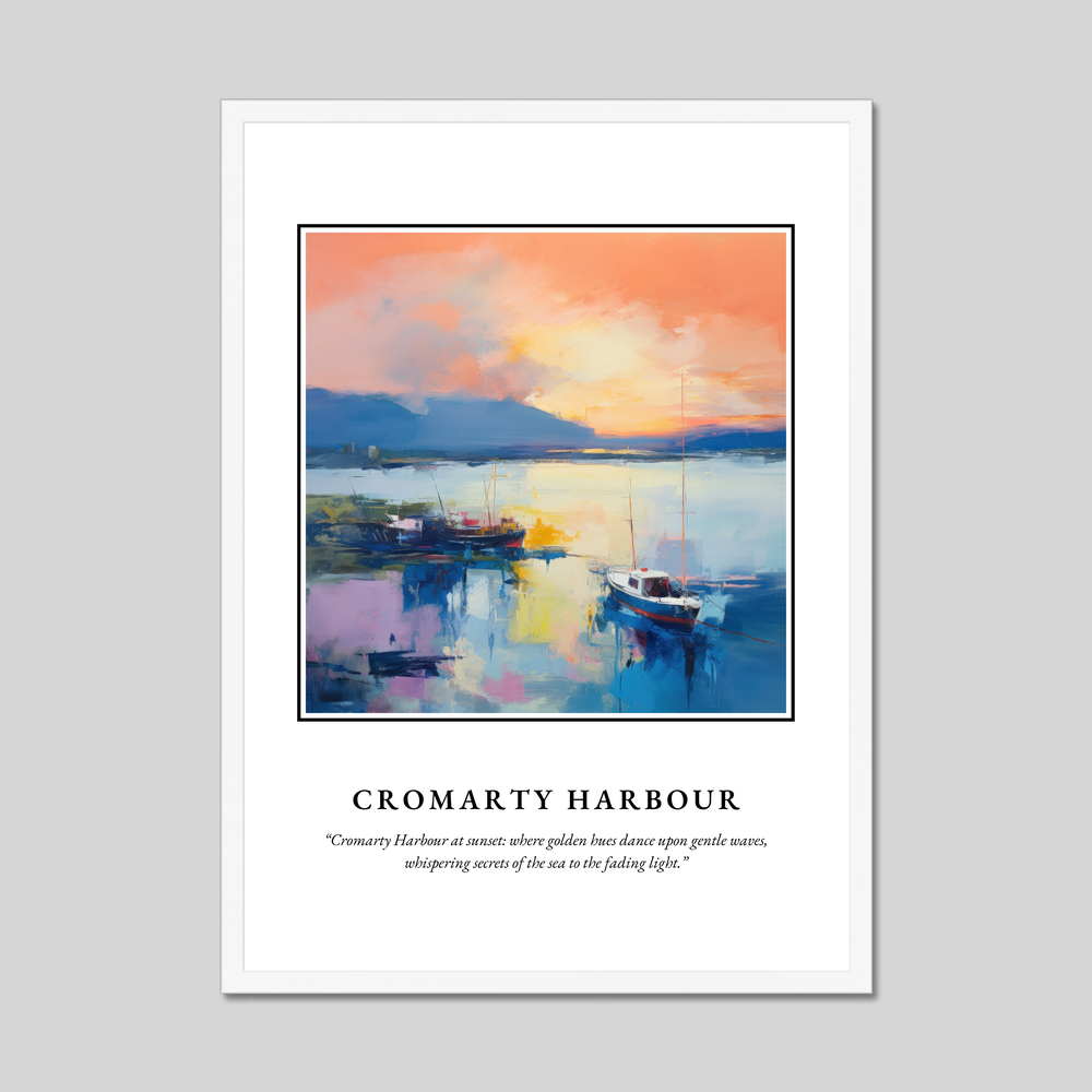 Poster in a white frame