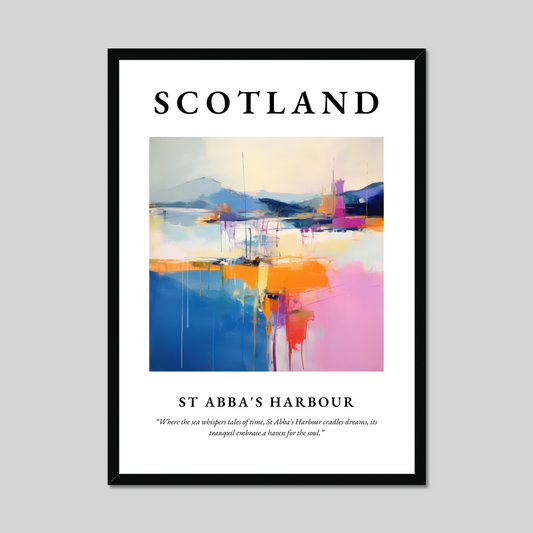 Poster of St Abba's Harbour, Scotland.