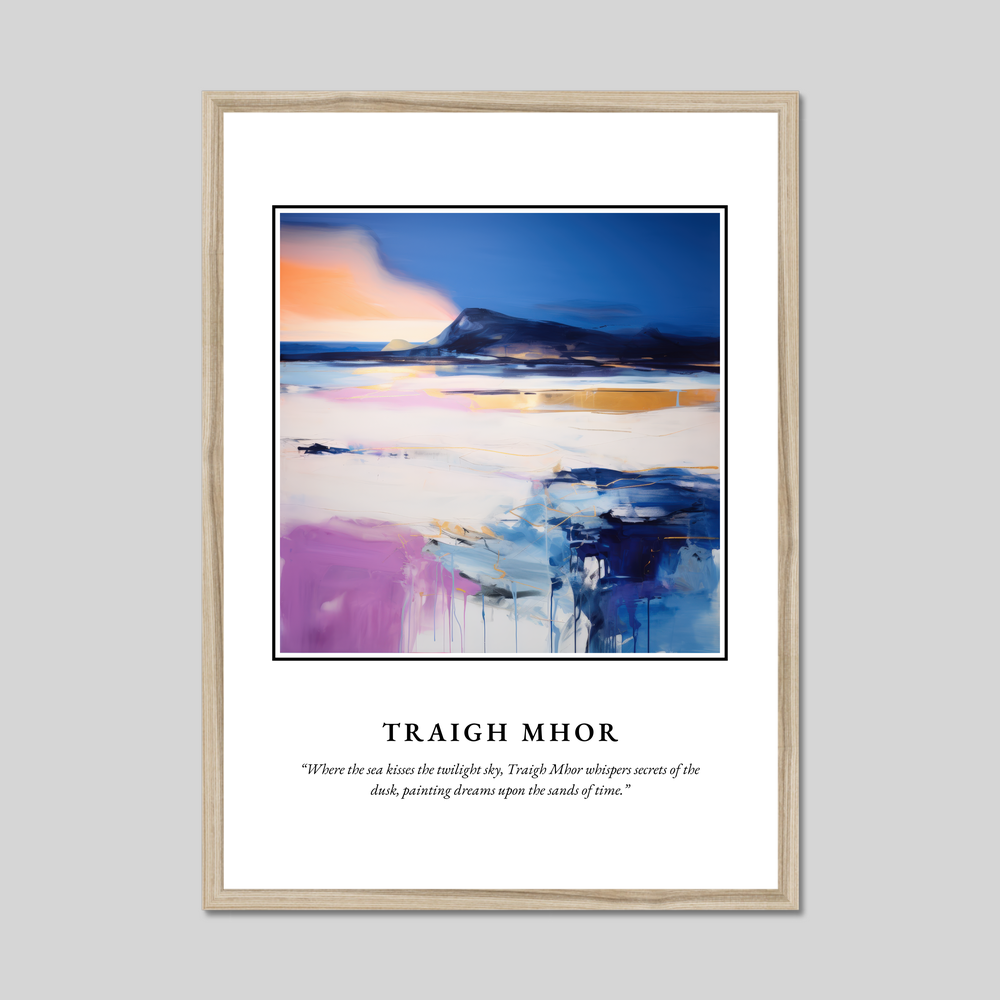 Poster in a natural frame