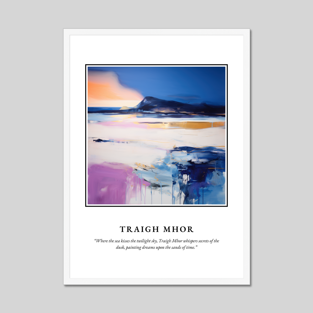 Poster in a white frame