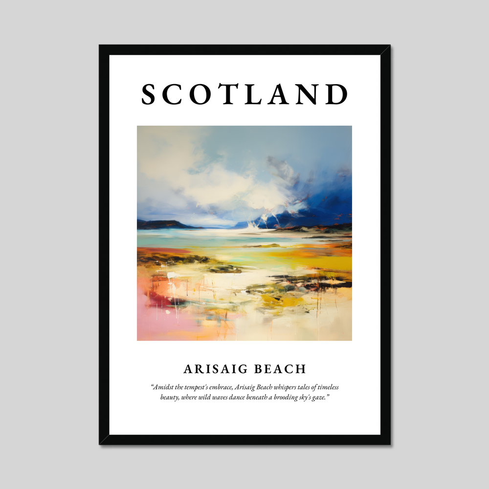 Poster of Arisaig Beach, Scotland.