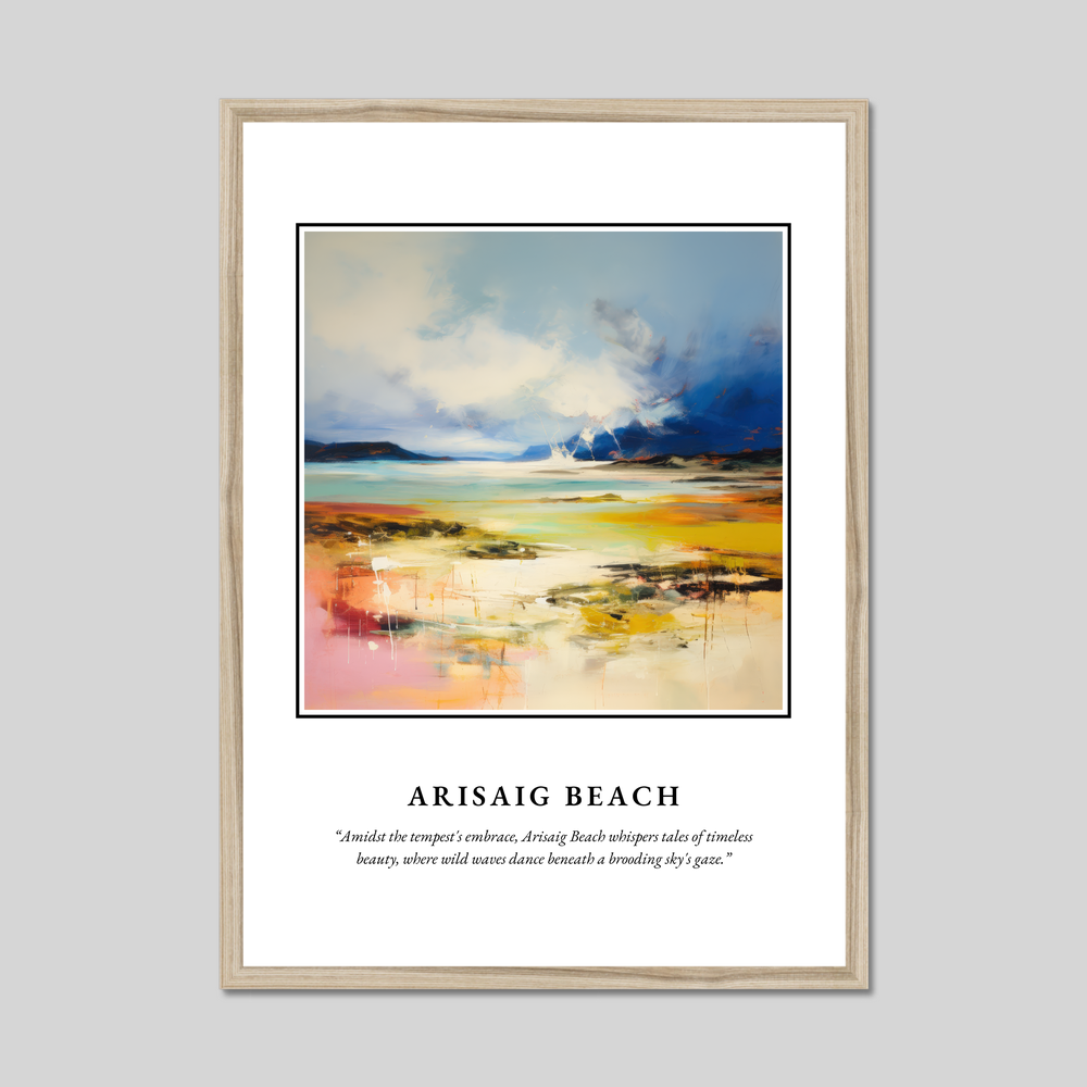 Poster in a natural frame