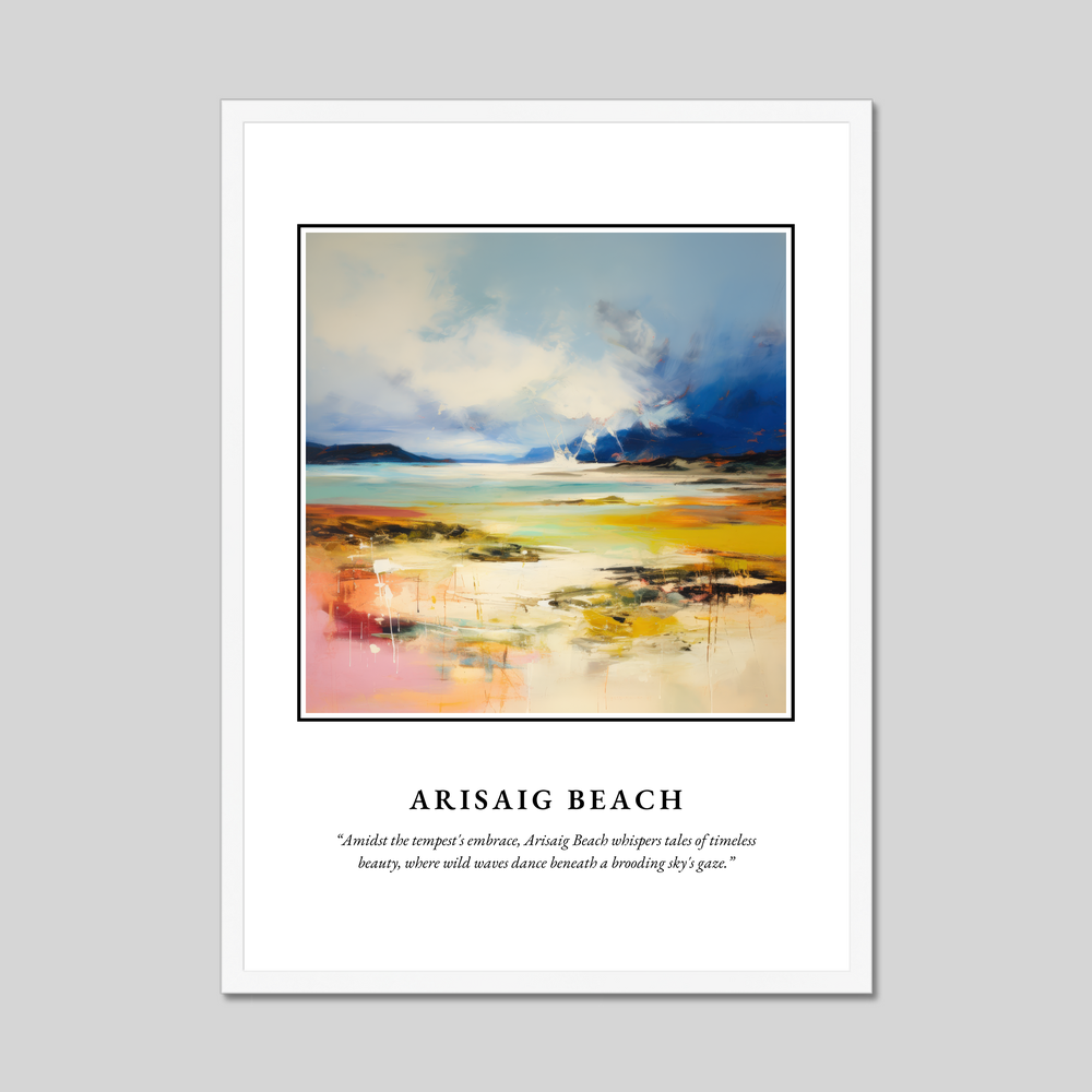 Poster in a white frame