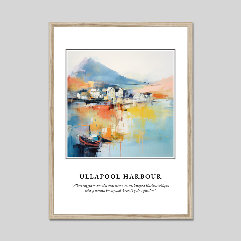 Poster in a natural frame