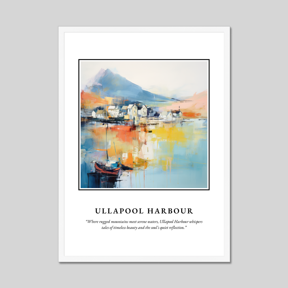 Poster in a white frame