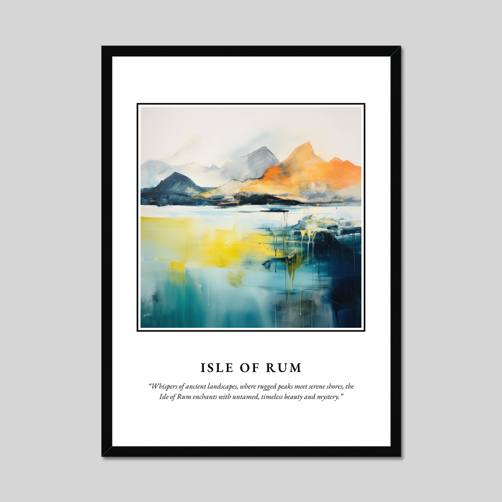 Poster in a black frame