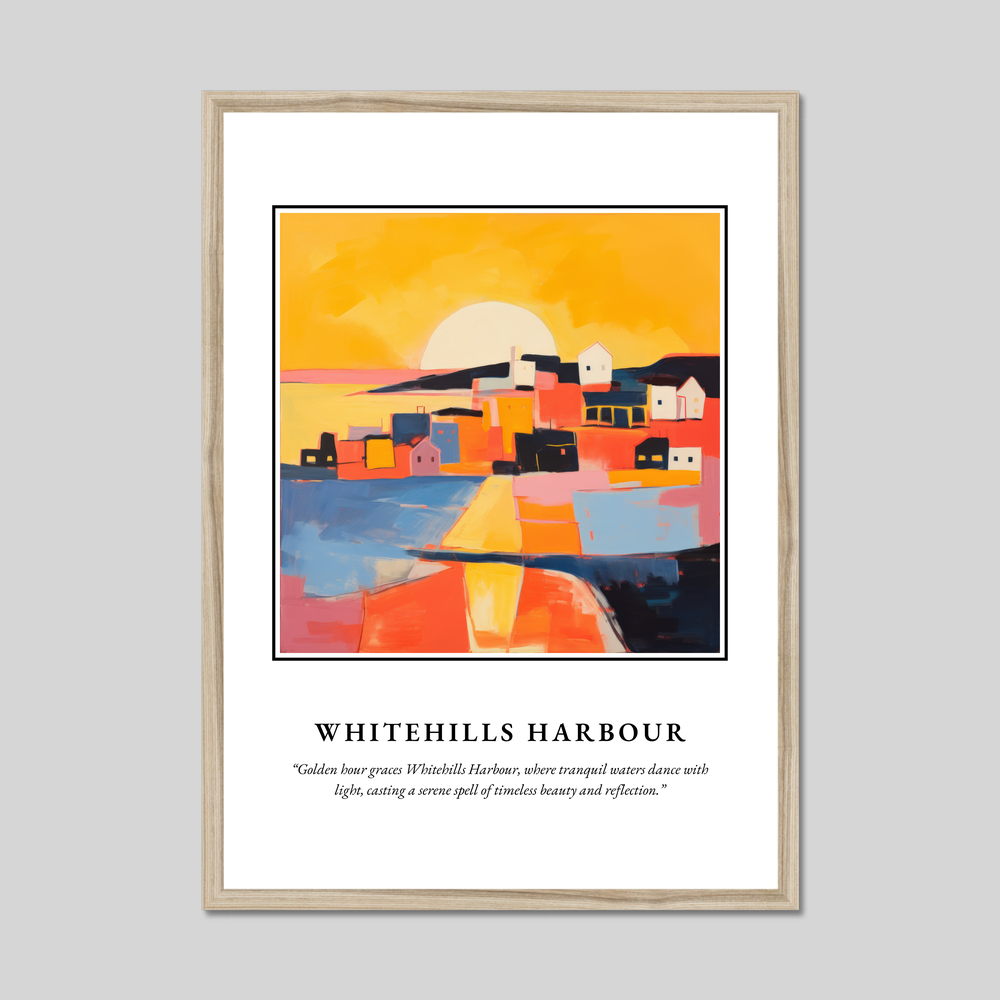 Poster in a natural frame