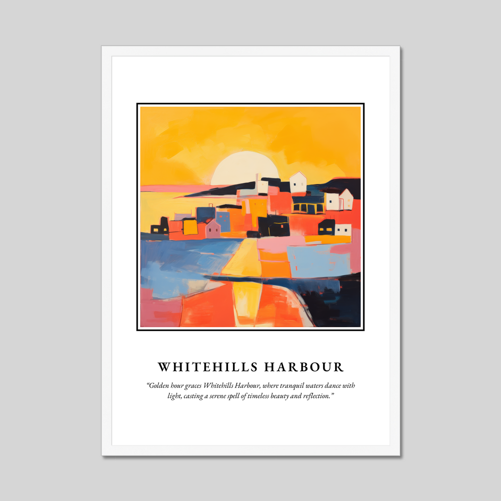 Poster in a white frame