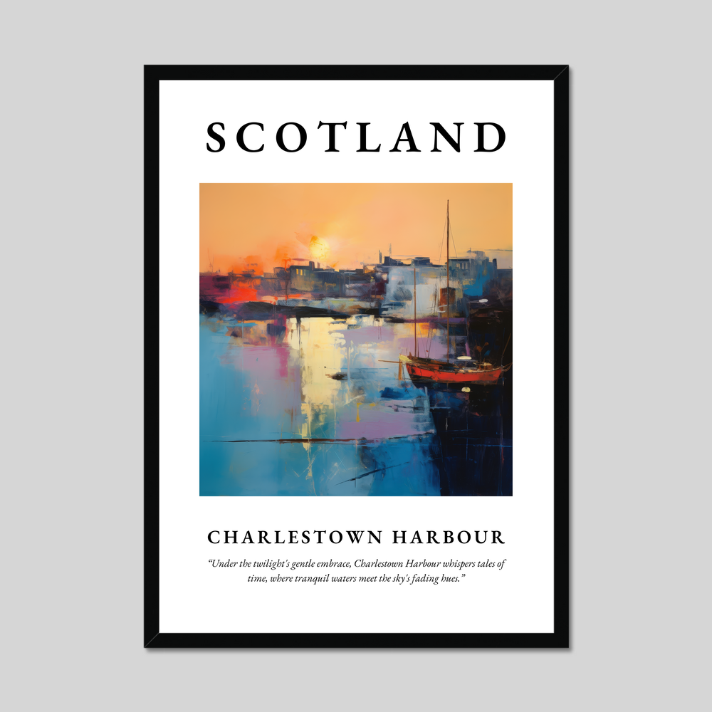 Poster of Charlestown Harbour, Scotland.