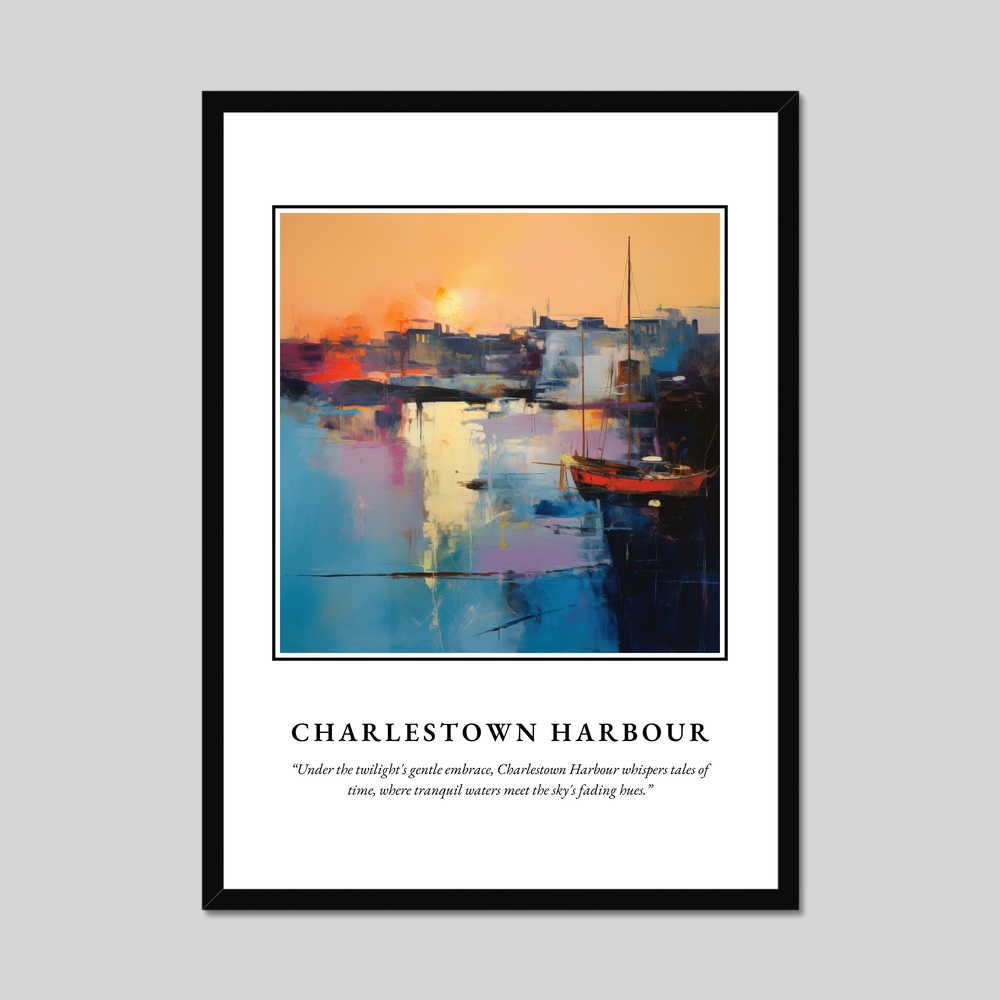 Poster in a black frame