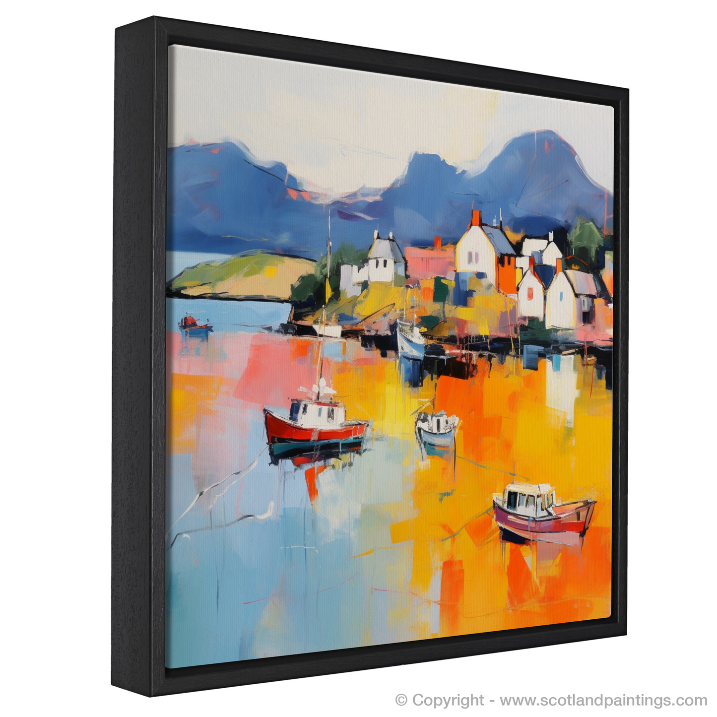 Plockton Harbour Whispers: An Abstract Highland Embrace