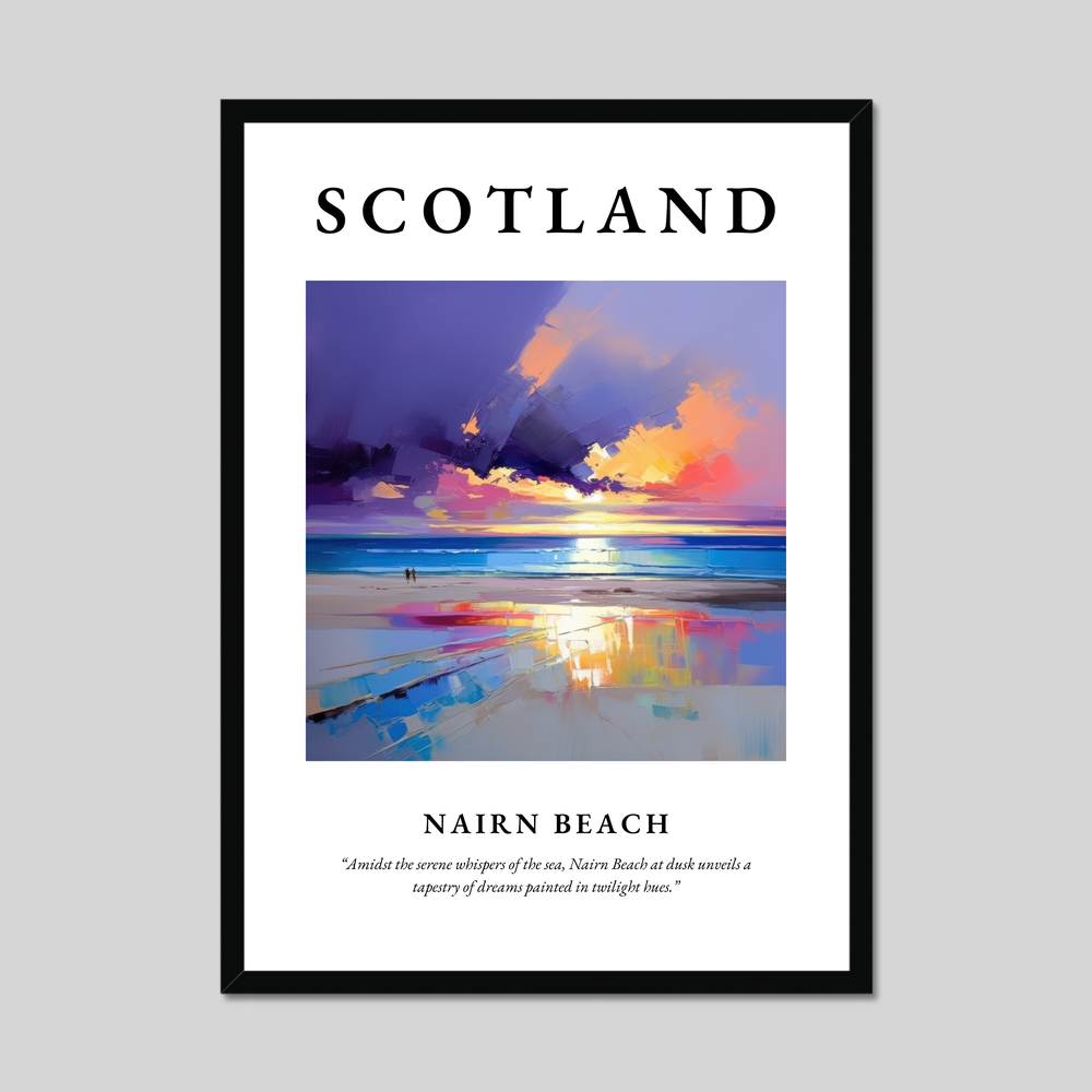 Poster of Nairn Beach, Scotland.