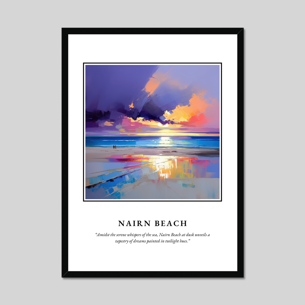 Poster in a black frame