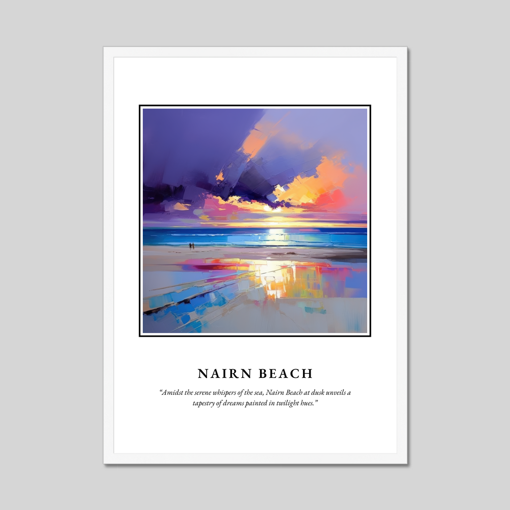 Poster in a white frame